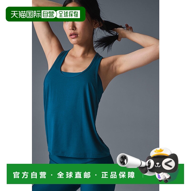 1h可退 美国直邮aloyoga All Day Tank 蓝女士上衣运动套装