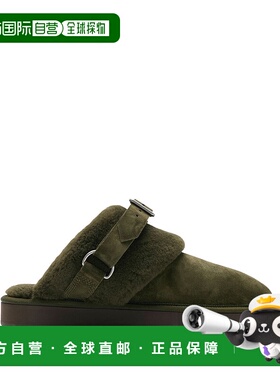 香港直邮BURBERRY 男士拖鞋 8092527C1173 AW2024 绿色 CHUBBY LO