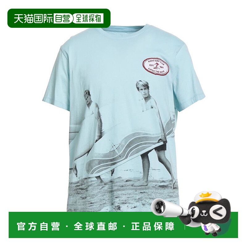 1h可退 【美国直邮】guess 男士 上装T恤