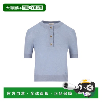 1h可退 香港直邮Celine 思琳 女士 TRIOMPHE 细羊毛圆领毛衣 RY0D