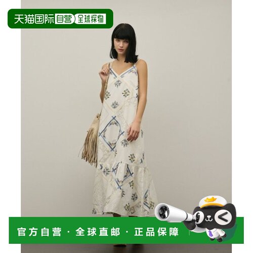 日本直邮GRACE CONTINENTAL 手帕拼布吊带连衣裙