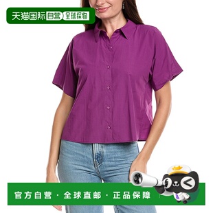 紫色 领衬衫 美国奥莱直发 fisher艾琳费舍尔经典 自营eileen