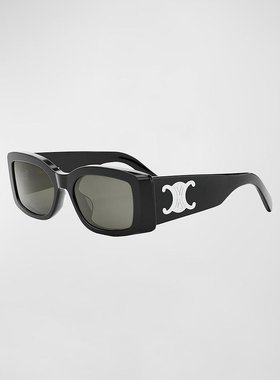 美国直邮Celine|Triomphe 醋酸纤维矩形太阳镜