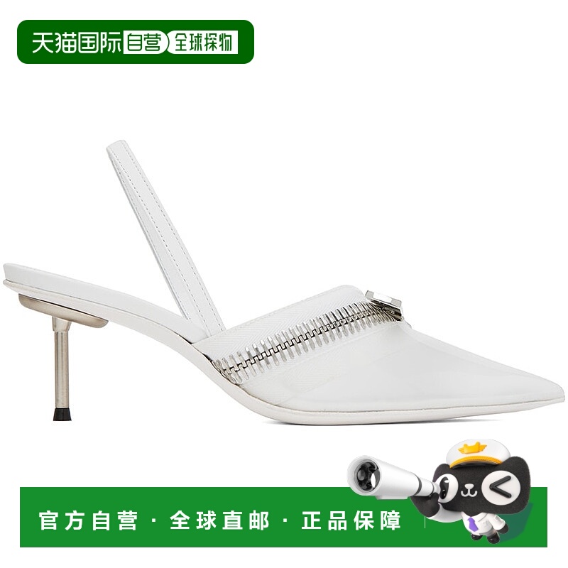 1h可退 香港直邮潮奢 Coperni 女士 白色 Clear Zip 高跟鞋 COPSH