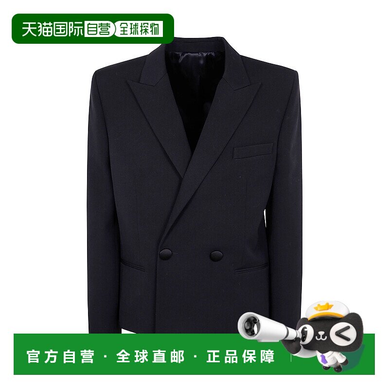 香港直邮Balmain 双排扣西装外套 EH1SC185WC09长袖休闲风