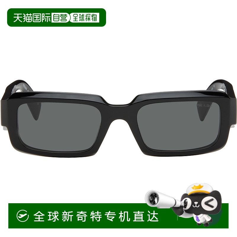 香港直邮潮奢 Prada 普拉达 男士 黑色 Symbole 太阳镜