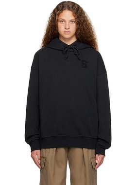 潮奢 Sportmax 斯宝麦斯 女士 黑色 Globo 连帽衫 2329260239600