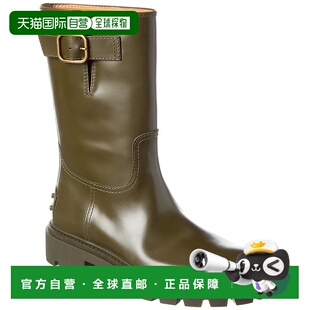 绿色 自营 皮靴 sTOD’s 美国奥莱直发中筒靴 tod