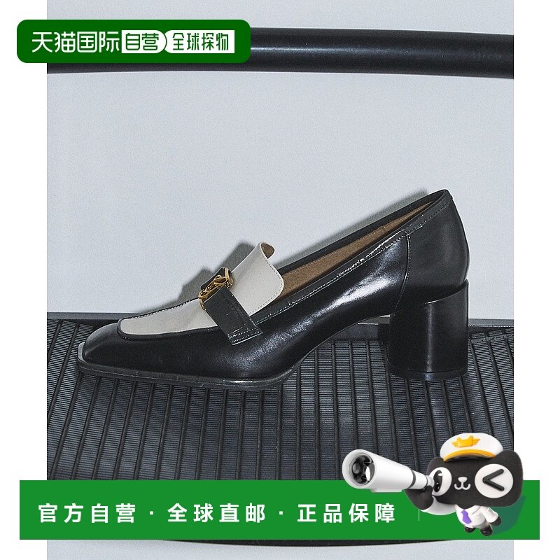 1h可退 日本直邮GRISE 女士 6cm方跟乐福鞋 深口金属logo设计 251