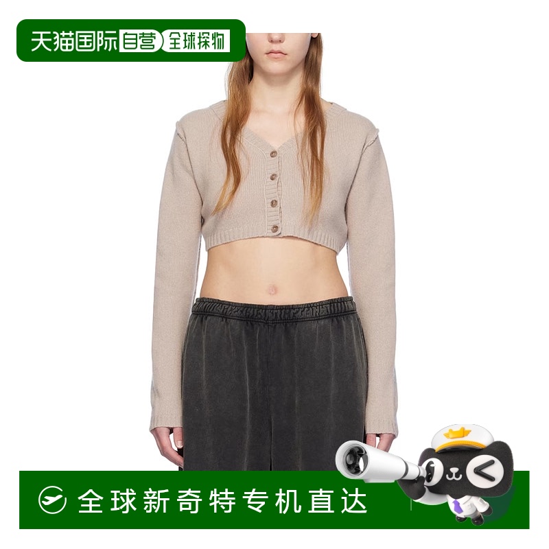 1h可退 香港直邮ACNE STUDIOS 女士针织毛衣 A60491AE0 SS2024 灰