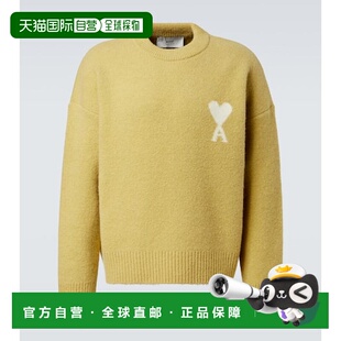 1h可退 香港直邮Ami Paris 男士 Ami de Cœur 羊驼毛羊毛混纺毛衣