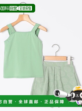 1h可退 日本直邮SHIPS KIDS 儿童背部交叉设计无地分体泳衣 51884