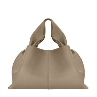 欧洲直邮POLENE  Numéro Neuf大地土色荔枝纹小牛皮手提单肩包