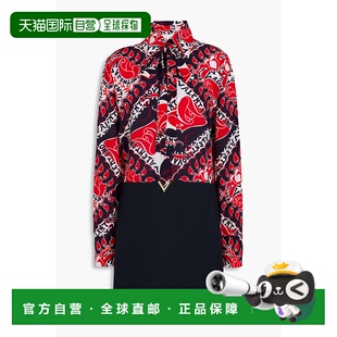 1h可退 香港直邮Valentino 华伦天奴 女士 Manifesto 花色丝质印