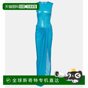 ALEX 女士 香港直邮潮奢 PERRY 舒适时 不对称珠片礼服 blue蓝色
