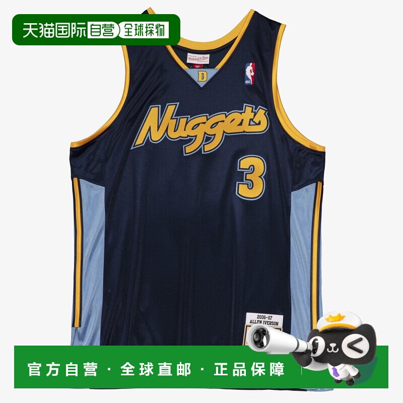 澳大利亚直邮Mitchell & Ness 丹佛掘金米切尔内斯正品球衣艾伦艾