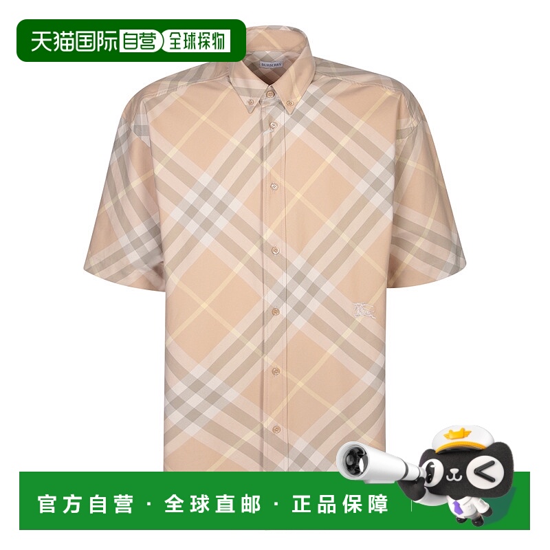 1h可退 香港直邮BURBERRY 男士衬衫 8082478B8686BEIGE SS2024 花