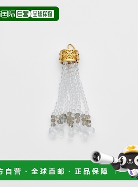 1h可退 日本直邮agete 阿卡朵 女士金色多宝石流苏吊坠 102521171