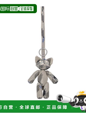 香港直邮BURBERRY 女士项链 8103390 SS2025 银色 Volpe keychain