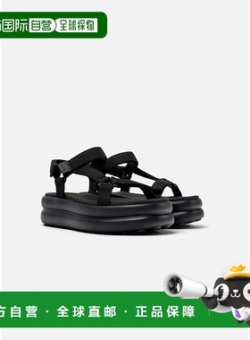 自营camper凉鞋女式露营鞋Pelotas Flota Up-黑色 美国奥莱直发