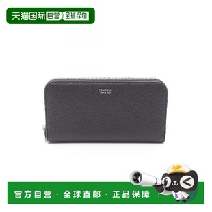 日本直邮中古Tom Ford汤姆福特男S级99新wallet钱包牛皮长钱包黑