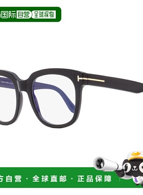 自营Tom Ford 女士蓝色方框眼镜 TF5537B 001 黑色 52mm 美国奥莱