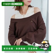 日本直邮MAJESTIC LEGON 女装 1h可退 襟付きノースリニット オフ