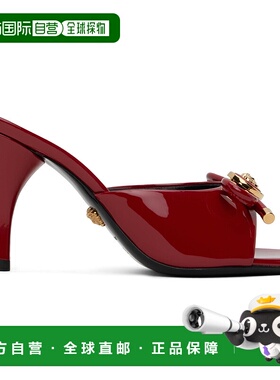 1h可退 香港直邮潮奢 versace 范思哲 女士 红色 Opera Bow Paten