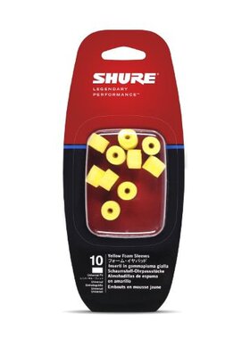 日本直邮Shure舒尔耳垫5对黄色时尚设计佩戴舒适小巧便携