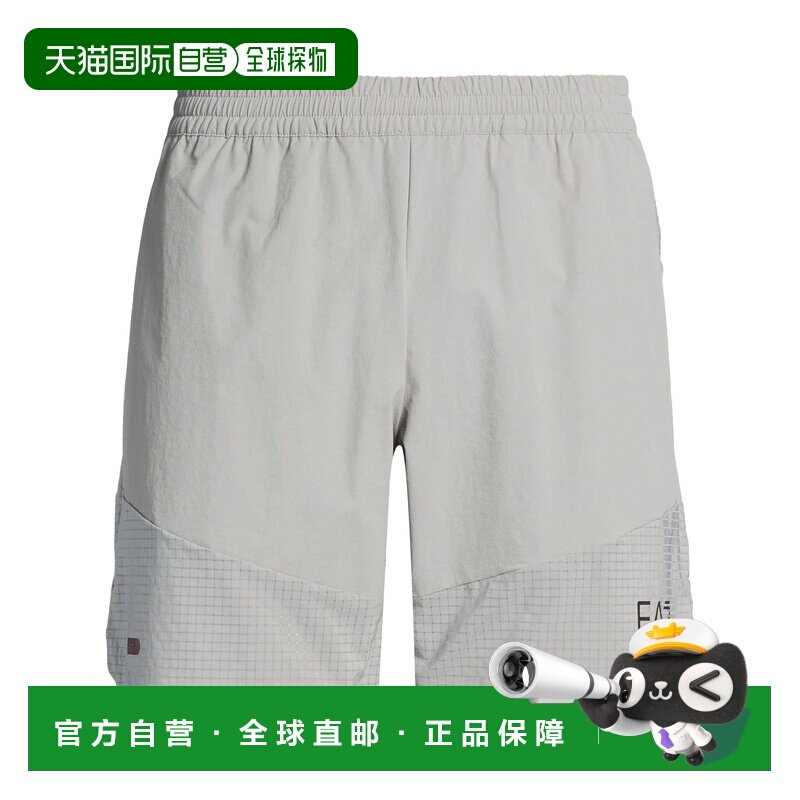 香港直邮潮奢 Ea7 男士 运动短裤 grey灰色 舒适时尚