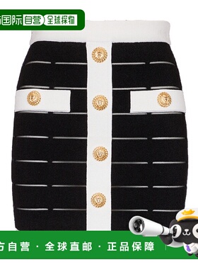 香港直邮BALMAIN 女士半身裙 DF1LB017KG59EAB包臀裙