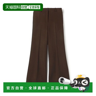 1h可退 日本直邮DES PRES 女装 羊毛 半喇叭裤 自然弹性 高腰显瘦