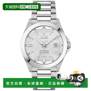 美国直邮 男士 Hugo Strike系列 石英基本日历不锈 Boss 1h可退