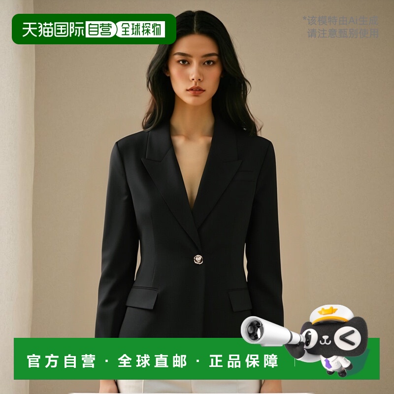 1h可退 香港直邮GIVENCHY 女士西服 BW30JM15CT001 CO 黑色纪梵希