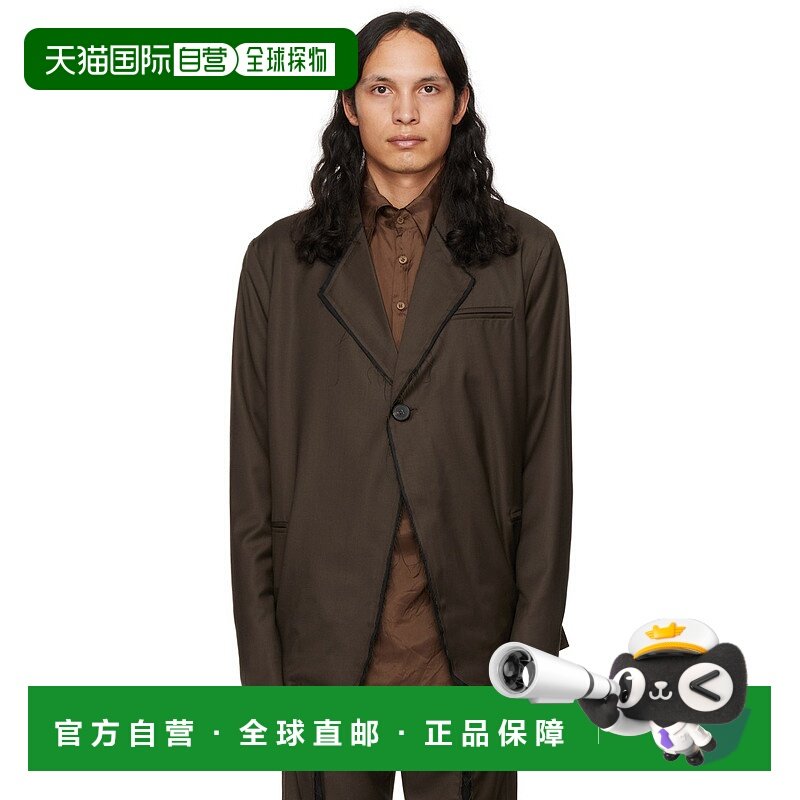 1h可退 香港直邮潮奢 Edward Cuming 男士 独家发售棕色 Peek-A-B