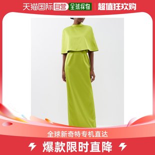 女士Cape 香港直邮潮奢 CAROLINA HERRERA 双面缎面礼服 layered