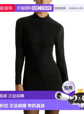 自营Reiss Sabrina Long Sleeve Dress - black 美国奥莱直发