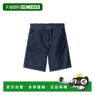 复古蓝棉质拉链牛仔短裤 自营欧洲直邮Carhartt 男士