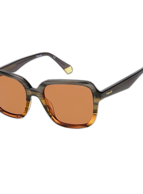 自营polaroid宝丽来 女士 53 毫米灰橙色太阳镜 - 灰橙色 美国奥