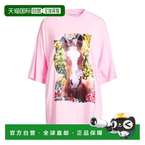 1h可退 香港直邮Acne Studios 艾克妮 女士 Oversize-t-shirt T恤