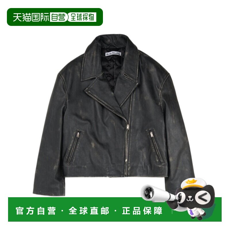 1h可退 香港直邮acne studios 女士 外套夹克皮夹克皮衣长袖图片