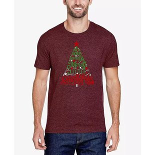 男士 Art 圣诞快乐文字艺术设计T恤 Pop 美国直邮LA