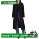 Black 自营Tahari 外套美国直发奥莱 Wrap Coat Wool Blend