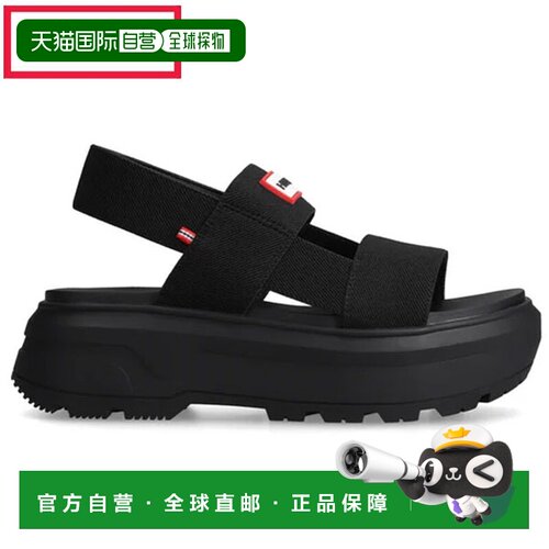 日本直邮Hunter 亨特 City Riel Elastic 女士凉鞋 WFF3122ELA-BL