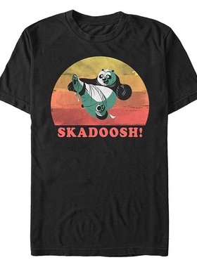 Fifth Sun|功夫熊猫 男款 Skadoosh Po 日落熊猫短袖 T 恤