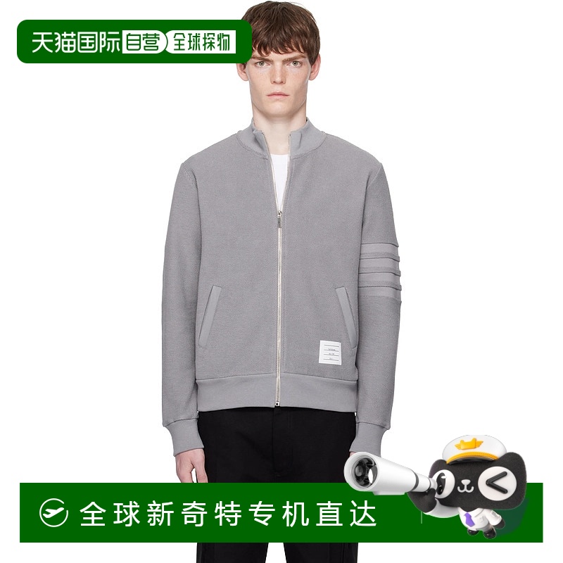 1h可退 香港直邮潮奢 Thom Browne 汤姆 布朗 男士 灰色 Reverse