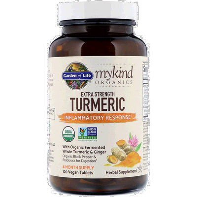香港直发Garden of Life生命花园姜黄胶囊帮助消化吸收120粒提高