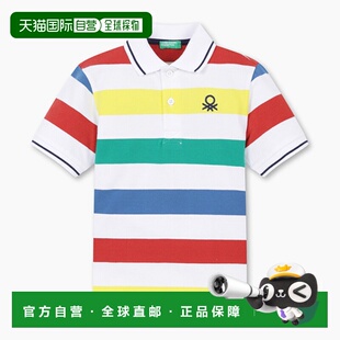 韩国直邮BENETTON儿童童装T恤3EJDC301BMU潮流穿搭时尚透气高级感