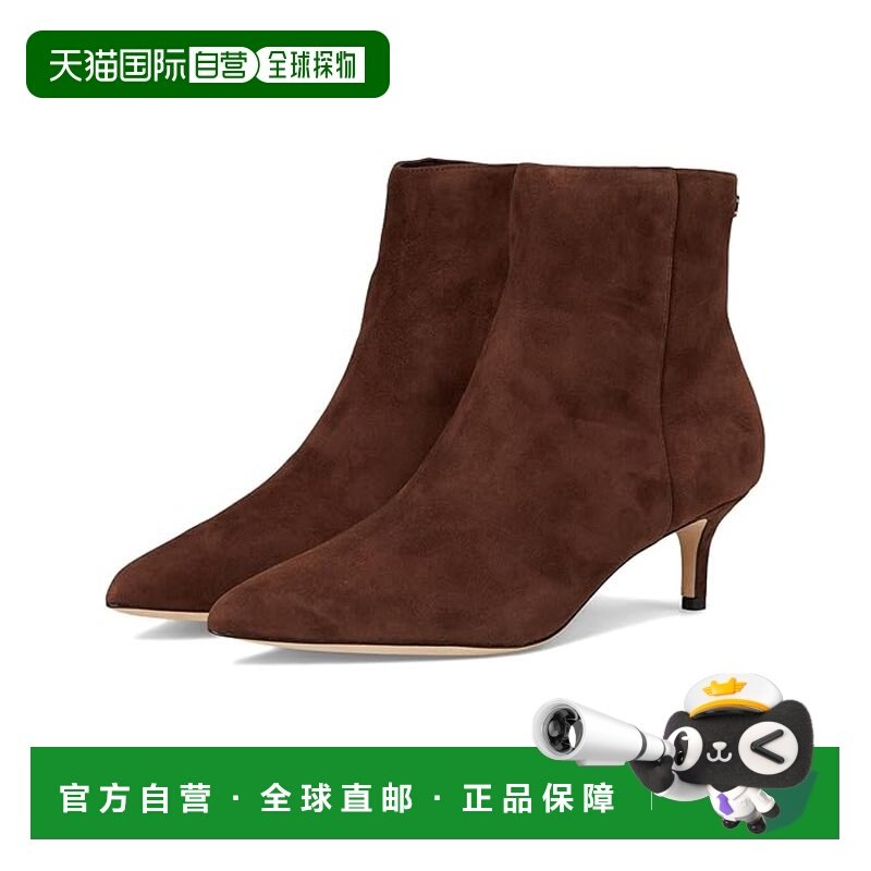 香港直邮Lauren Ralph Lauren 女士 McKay 绒面革鞋跟短靴,女鞋,时装靴,淘宝优惠券,粉丝福利购,淘宝优惠卷