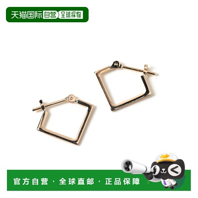 1h可退 日本直邮cui-cui K18 黄金方形 snap 耳夹 深层闪耀设计 5
